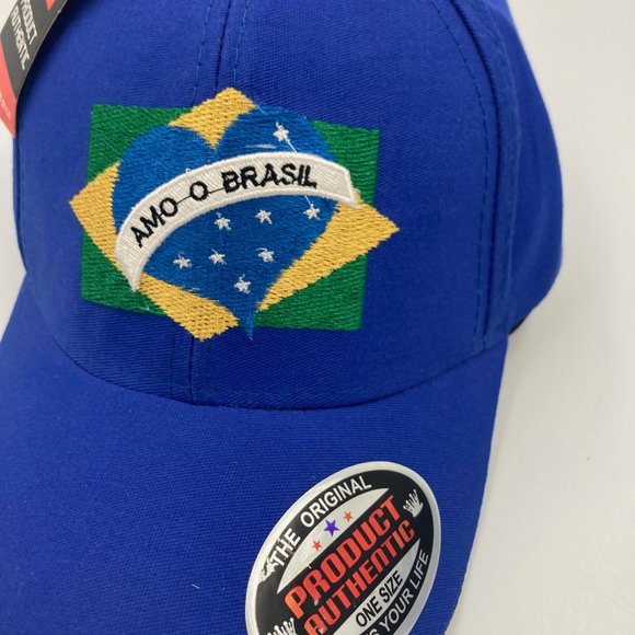 AMO-O-BRASIL Ball Cap, Velco Strap, NWT - Picture 2 of 8
